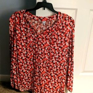 Women's plus size peasant top